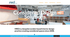 Desktop Screenshot of mrd-london.co.uk